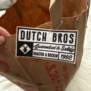 Dutch Bros Black and White patch!